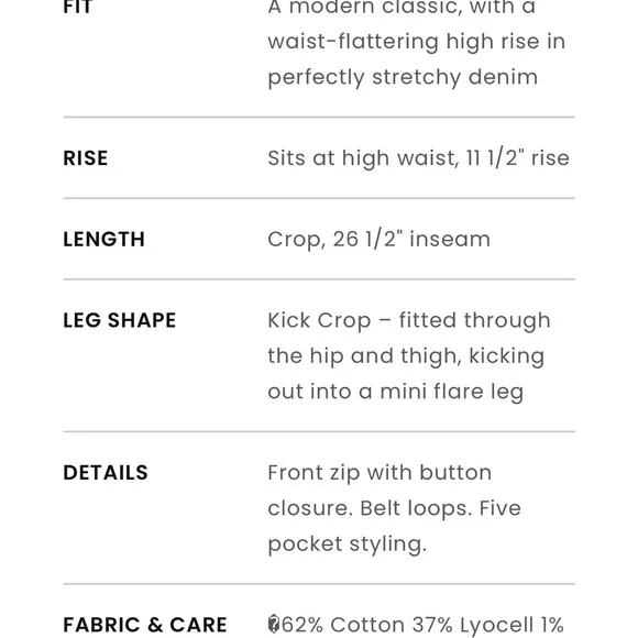 NWT Size 32 Loft Kick Crop Jeans in Vivid Light Indigo Wash - Picture 4 of 8